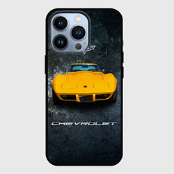 Чехол для iPhone 13 Pro Спортивный американский Chevrolet Corvette, цвет: 3D-черный