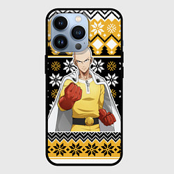 Чехол для iPhone 13 Pro One-Punch Man sweater, цвет: 3D-черный