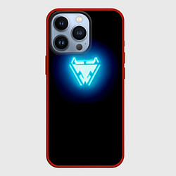 Чехол для iPhone 13 Pro Iron Man emblem, цвет: 3D-красный