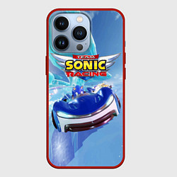 Чехол для iPhone 13 Pro Team Sonic racing - speed, цвет: 3D-красный