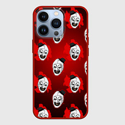 Чехол для iPhone 13 Pro Funny clown Art in blood, цвет: 3D-красный