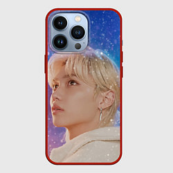 Чехол для iPhone 13 Pro Winter falls Felix Stray Kids, цвет: 3D-красный