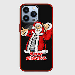 Чехол для iPhone 13 Pro Дед мороз веселый, цвет: 3D-красный