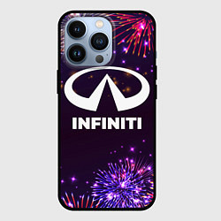 Чехол для iPhone 13 Pro Праздничный Infiniti, цвет: 3D-черный