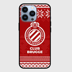 Чехол для iPhone 13 Pro Новогодний Club Brugge, цвет: 3D-черный