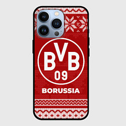 Чехол для iPhone 13 Pro Новогодний Borussia, цвет: 3D-черный