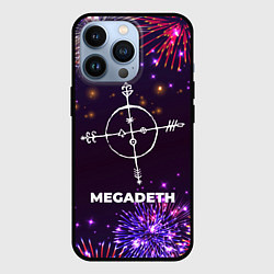 Чехол для iPhone 13 Pro Праздничный Megadeth, цвет: 3D-черный