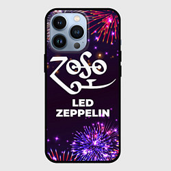 Чехол для iPhone 13 Pro Праздничный Led Zeppelin, цвет: 3D-черный