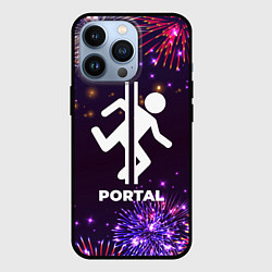 Чехол для iPhone 13 Pro Праздничный Portal, цвет: 3D-черный