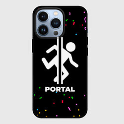 Чехол для iPhone 13 Pro Portal конфети, цвет: 3D-черный