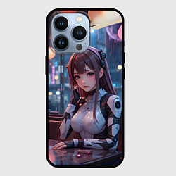Чехол для iPhone 13 Pro Аниме кибер девочка, цвет: 3D-черный