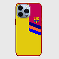 Чехол для iPhone 13 Pro Барселона фк клуб геометрия, цвет: 3D-красный
