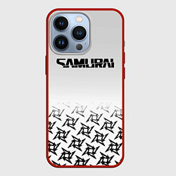 Чехол для iPhone 13 Pro Samurai logo japan, цвет: 3D-красный