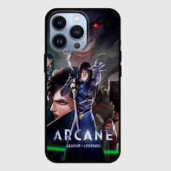 Чехол для iPhone 13 Pro Варвик и герои из Аркейн, цвет: 3D-черный