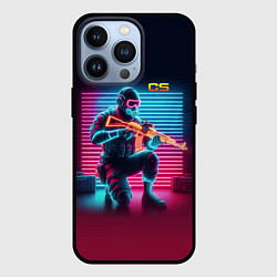 Чехол для iPhone 13 Pro Counter Strike - neon glow fantasy, цвет: 3D-черный