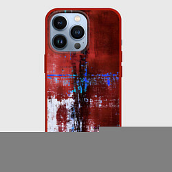 Чехол для iPhone 13 Pro Ржавчина красно-белая, цвет: 3D-красный