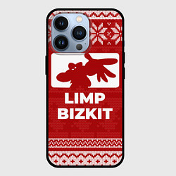 Чехол для iPhone 13 Pro Новогодний Limp Bizkit, цвет: 3D-черный