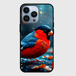 Чехол для iPhone 13 Pro Обыкновенный снегирь, цвет: 3D-черный