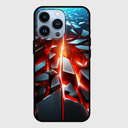 Чехол для iPhone 13 Pro Черные слитки над лавой, цвет: 3D-черный