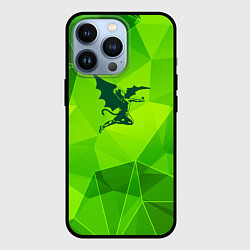 Чехол для iPhone 13 Pro Black Sabbath green poly, цвет: 3D-черный