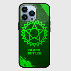 Чехол для iPhone 13 Pro Black Butler - green gradient, цвет: 3D-черный