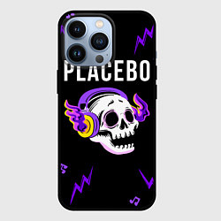 Чехол для iPhone 13 Pro Placebo неоновый череп, цвет: 3D-черный