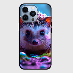 Чехол для iPhone 13 Pro Ёжики в сказаочном лесу, цвет: 3D-черный
