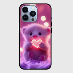 Чехол для iPhone 13 Pro Милый грызун с сердечком, цвет: 3D-черный