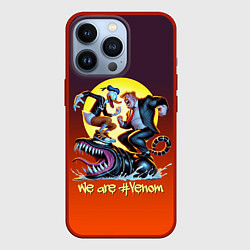 Чехол для iPhone 13 Pro Two Donalds and Venom - meme, цвет: 3D-красный