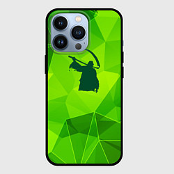 Чехол для iPhone 13 Pro Children of Bodom green poly, цвет: 3D-черный