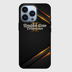 Чехол для iPhone 13 Pro Kingdom Come Deliverance 2 текстура из сетки, цвет: 3D-черный