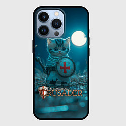 Чехол iPhone 13 Pro Stronghold Crusader котик рыцарь