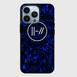 Чехол для iPhone 13 Pro Twenty One Pilots blue energy, цвет: 3D-черный