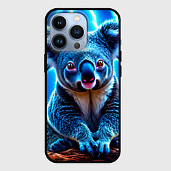 Чехол для iPhone 13 Pro Коала в разрядах молний, цвет: 3D-черный