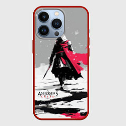 Чехол для iPhone 13 Pro Assassins Creed winter ninja, цвет: 3D-красный