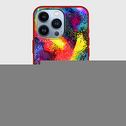 Чехол для iPhone 13 Pro Африканские мотивы абстракция, цвет: 3D-красный