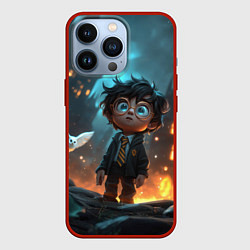 Чехол для iPhone 13 Pro Маленький удивленный Гарри Поттер, цвет: 3D-красный