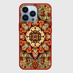 Чехол для iPhone 13 Pro Ретро ковер текстура, цвет: 3D-красный