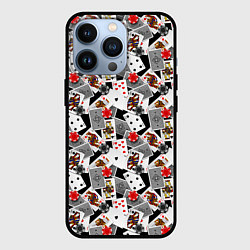 Чехол для iPhone 13 Pro Карты и фишки, цвет: 3D-черный
