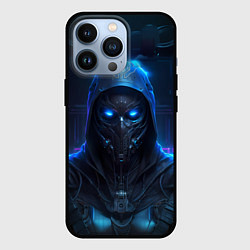 Чехол для iPhone 13 Pro Человек в маске, цвет: 3D-черный