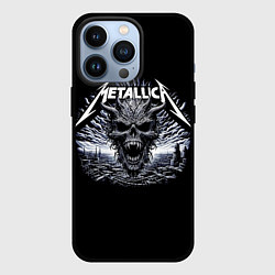 Чехол для iPhone 13 Pro Metallica - horned skull, цвет: 3D-черный