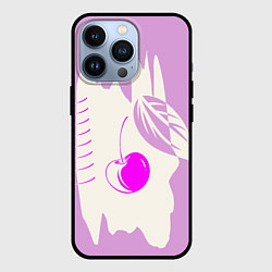 Чехол для iPhone 13 Pro Вишневый коллаж, цвет: 3D-черный