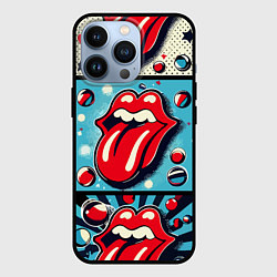 Чехол для iPhone 13 Pro Rolling Stones logo - pop art, цвет: 3D-черный
