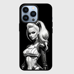 Чехол для iPhone 13 Pro Барби - киберпанк нейроарт, цвет: 3D-черный
