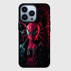 Чехол для iPhone 13 Pro Человек-паук панк, цвет: 3D-черный
