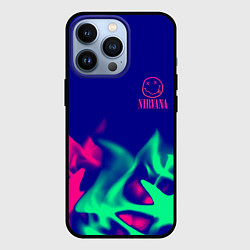 Чехол для iPhone 13 Pro Nirvana fire neon, цвет: 3D-черный