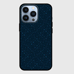 Чехол для iPhone 13 Pro Сапфирово-синий в крапинку, цвет: 3D-черный