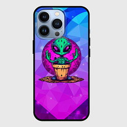 Чехол для iPhone 13 Pro Кактус в виде инопланетянина, цвет: 3D-черный