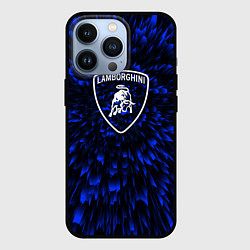 Чехол для iPhone 13 Pro Lamborghini blue energy, цвет: 3D-черный