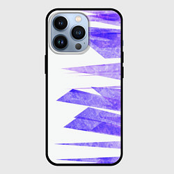 Чехол для iPhone 13 Pro Color white purple, цвет: 3D-черный